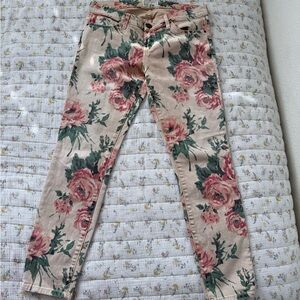 Current Elliot Floral Skinny Jeans